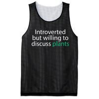 Introverted But Willing To Discuss Plants Mesh Reversible Basketball Jersey Tank