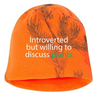 Introverted But Willing To Discuss Plants Kati - Camo Knit Beanie