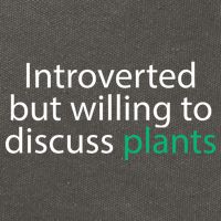 Introverted But Willing To Discuss Plants Cotton Canvas Backpack