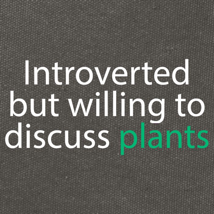 Introverted But Willing To Discuss Plants Cotton Canvas Backpack