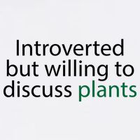 Introverted But Willing To Discuss Plants Garment-Dyed Sweatshirt