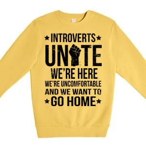 Introverts Unite Premium Crewneck Sweatshirt