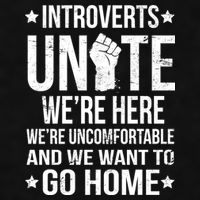 Introverts Unite Ladies PosiCharge Tri-Blend Wicking Tank
