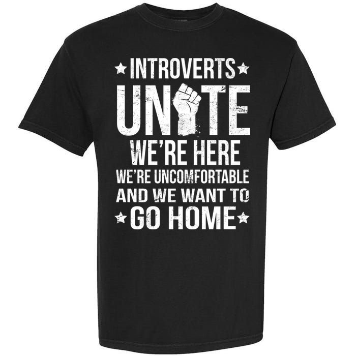 Introverts Unite Garment-Dyed Heavyweight T-Shirt