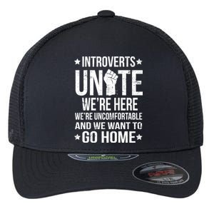 Introverts Unite Flexfit Unipanel Trucker Cap