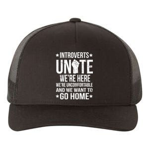 Introverts Unite Yupoong Adult 5-Panel Trucker Hat