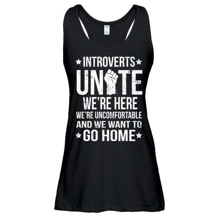 Introverts Unite Ladies Essential Flowy Tank