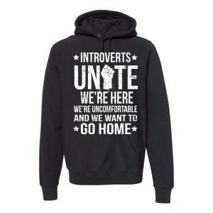 Introverts Unite Premium Hoodie