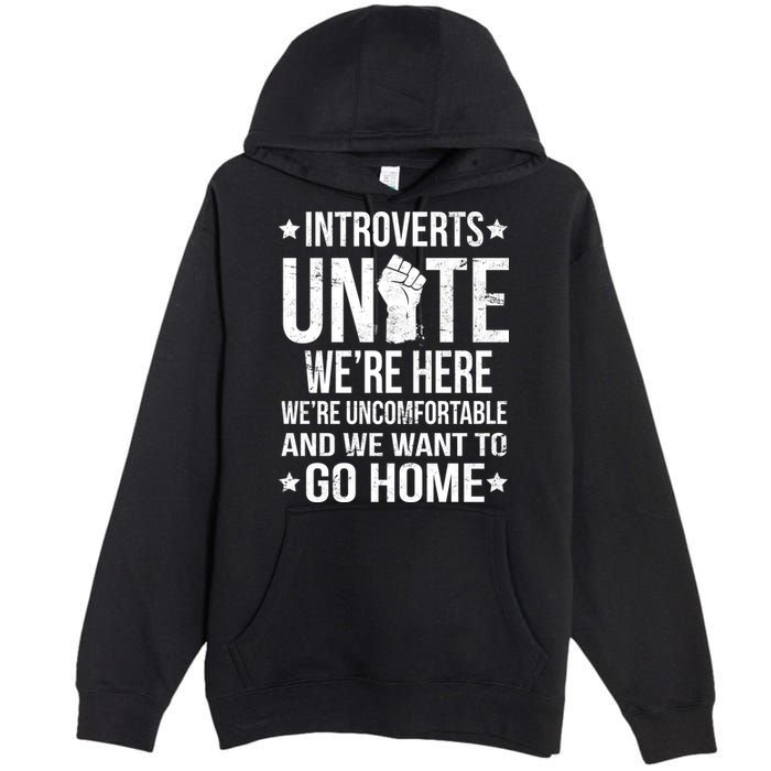 Introverts Unite Premium Pullover Hoodie