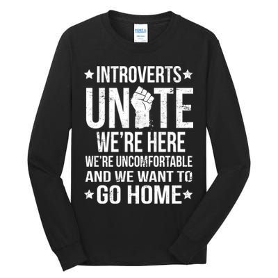 Introverts Unite Tall Long Sleeve T-Shirt