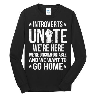 Introverts Unite Tall Long Sleeve T-Shirt