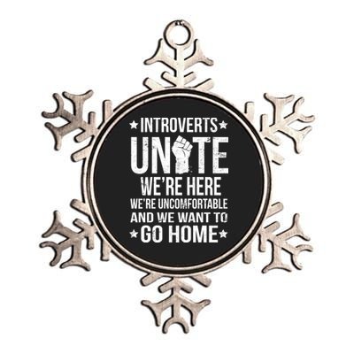 Introverts Unite Metallic Star Ornament