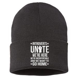 Introverts Unite Sustainable Knit Beanie