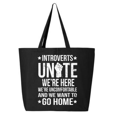 Introverts Unite 25L Jumbo Tote