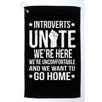 Introverts Unite Golf Towel
