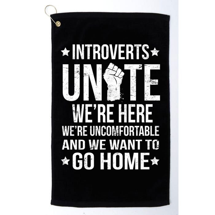 Introverts Unite Golf Towel
