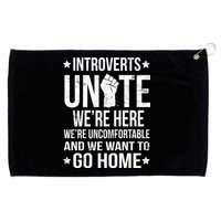 Introverts Unite Grommeted Golf Towel