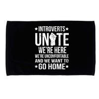 Introverts Unite Microfiber Hand Towel