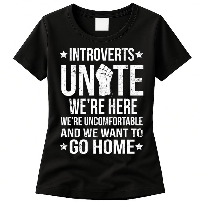 Introverts Unite Womens T-Shirt