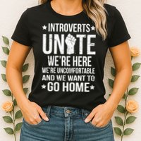 Introverts Unite Womens T-Shirt
