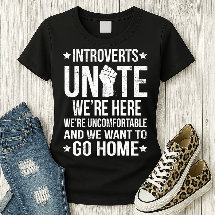 Introverts Unite Womens T-Shirt