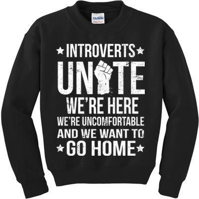 Introverts Unite Kids Sweatshirt