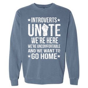 Introverts Unite Garment-Dyed Sweatshirt