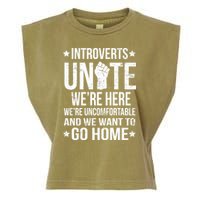 Introverts Unite Garment-Dyed Women's Muscle Tee