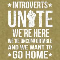 Introverts Unite Garment-Dyed Women's Muscle Tee