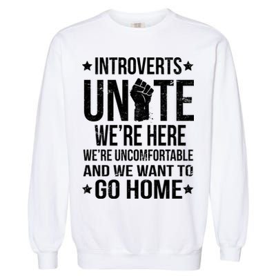 Introverts Unite Garment-Dyed Sweatshirt