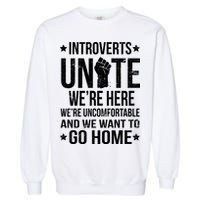 Introverts Unite Garment-Dyed Sweatshirt
