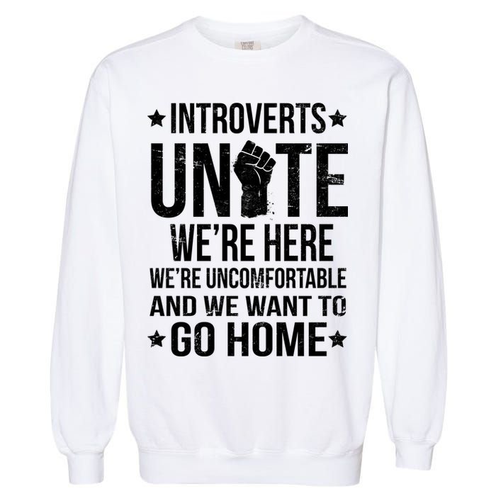 Introverts Unite Garment-Dyed Sweatshirt