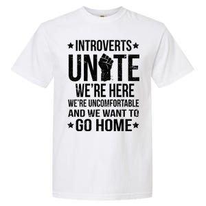 Introverts Unite Garment-Dyed Heavyweight T-Shirt