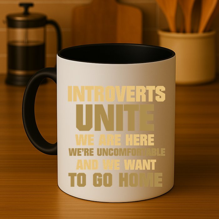 Introverts Unite We Want To Go Home Mug