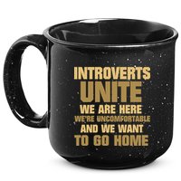 Introverts Unite We Want To Go Home 15oz Campfire Ceramic Mug