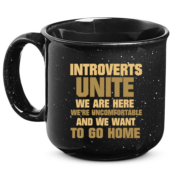 Introverts Unite We Want To Go Home 15oz Campfire Ceramic Mug