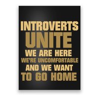 Introverts Unite We Want To Go Home Poster