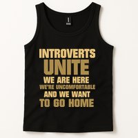Introverts Unite We Want To Go Home Tank Top