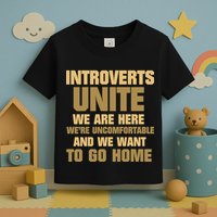 Introverts Unite We Want To Go Home Toddler T-Shirt