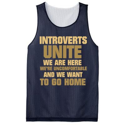 Introverts Unite We Want To Go Home Mesh Reversible Basketball Jersey Tank