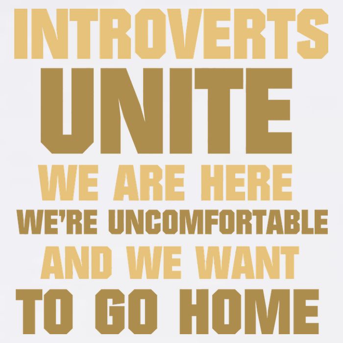 Introverts Unite We Want To Go Home Garment-Dyed Sweatshirt