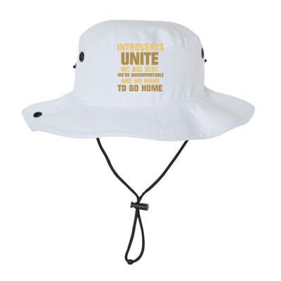 Introverts Unite We Want To Go Home Legacy Cool Fit Booney Bucket Hat