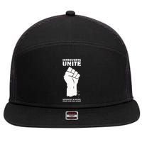 Introverts Unite Separately & Online 7 Panel Mesh Trucker Snapback Hat