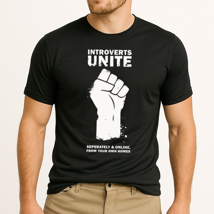 Introverts Unite Separately & Online Performance Shirt