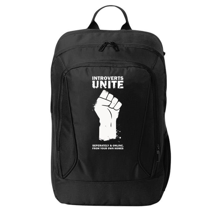 Introverts Unite Separately & Online City Backpack