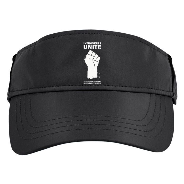 Introverts Unite Separately & Online Adult Drive Performance Visor