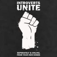 Introverts Unite Separately & Online Adult Drive Performance Visor