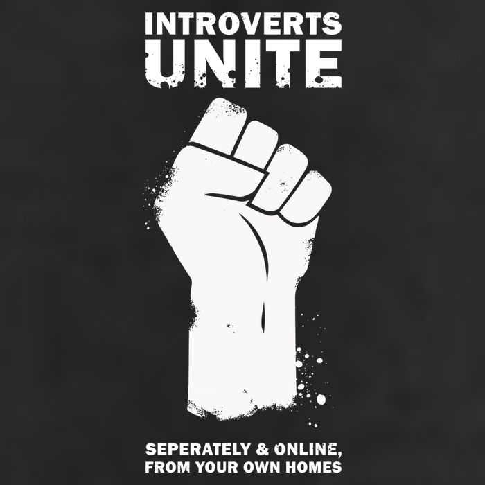 Introverts Unite Separately & Online Adult Drive Performance Visor