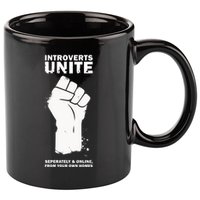 Introverts Unite Separately & Online 11oz C Handle Ceramic Mug