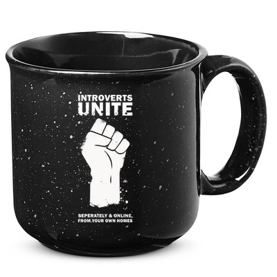 Introverts Unite Separately & Online 15oz Campfire Ceramic Mug
